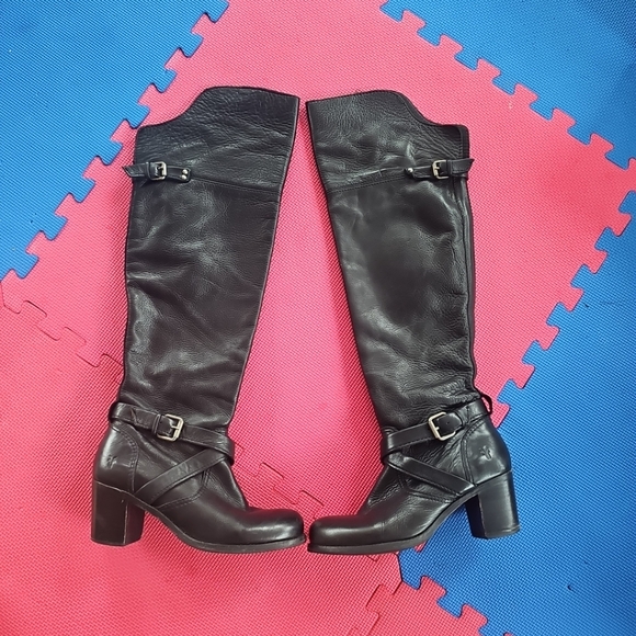 Frye Kelly Oxford Over The Knee High Boots Size 8B - Picture 1 of 13